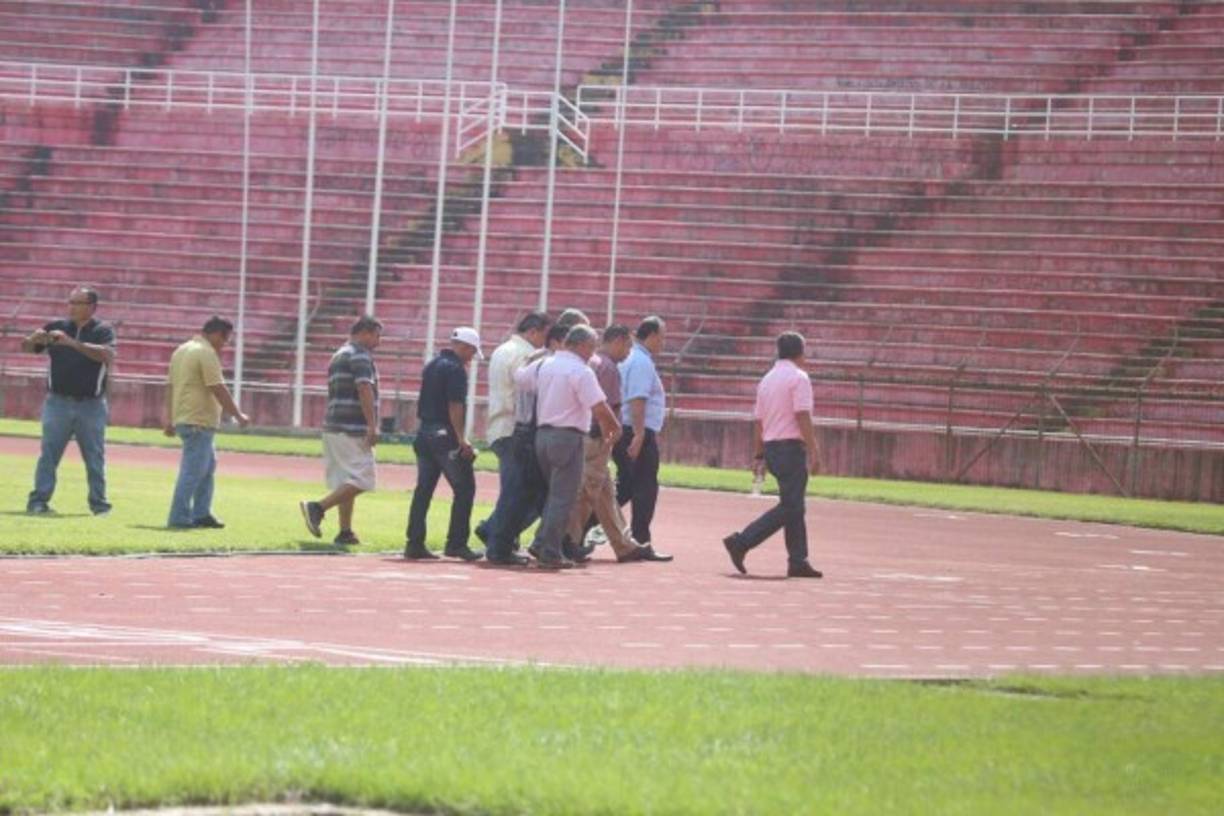 La cancha del Estadio Olímpico fue el principal punto de revisión de Jorge Luis Pinto.