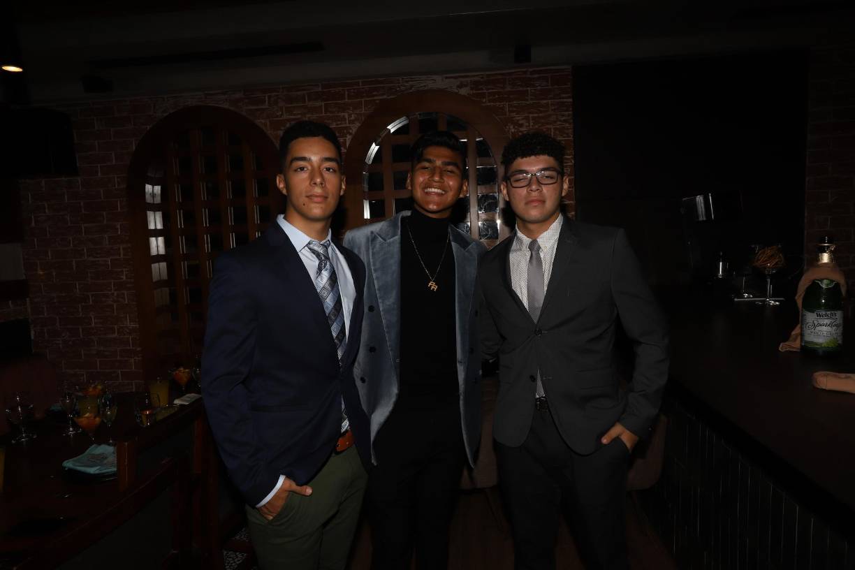 Diego Robles, Roberto Pineda y Fernando Perdomo
