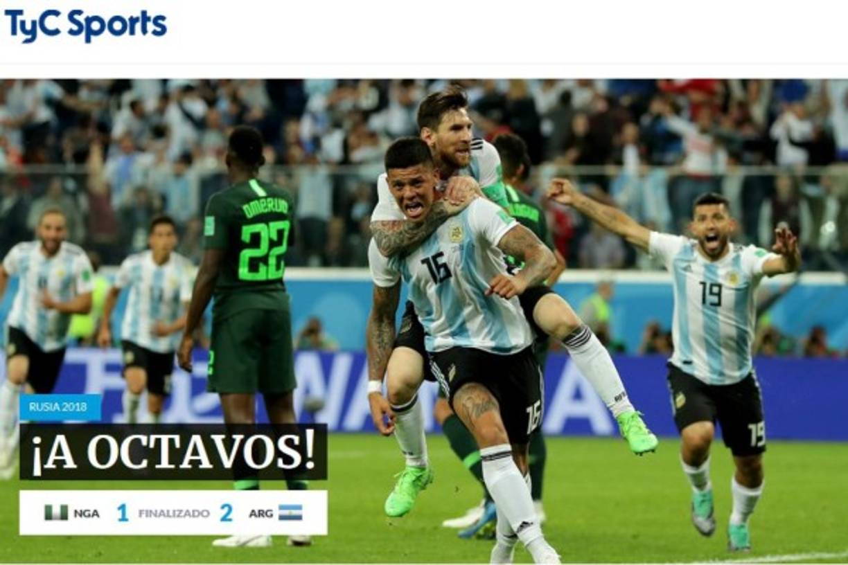 TyC Sports de Argentina.