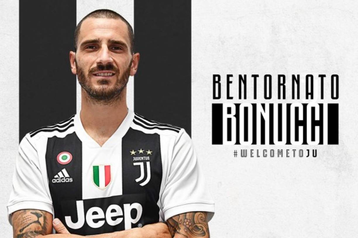 Leonardo Bonucci: El defensor italiano regresa a la Juventus tras una campaña en el AC MILAN. Medios informan que la llegada de Cristiano Ronaldo fue clave para que el zaguero decidiera volver.