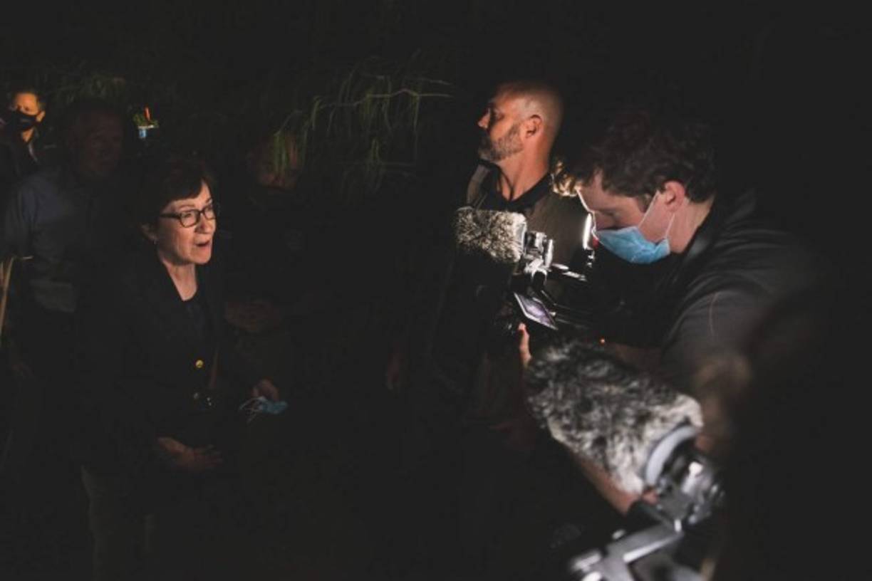 'México está justo allí, y pueden ver que hay tres coyotes allí mismo', dijo el senador republicano en un video que publicó en su cuenta de Twitter.