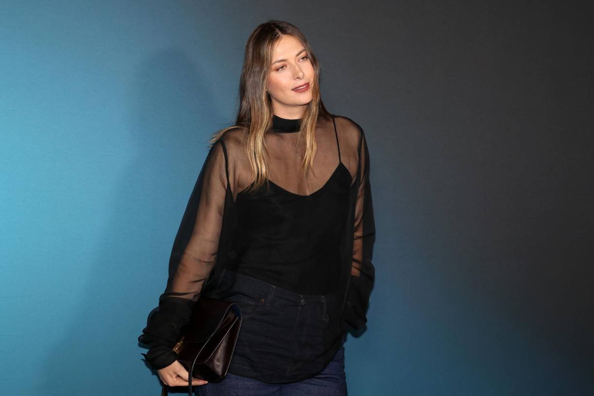 La ex tenista rusa Maria Sharapova llega a la noche inaugural de Sphere.