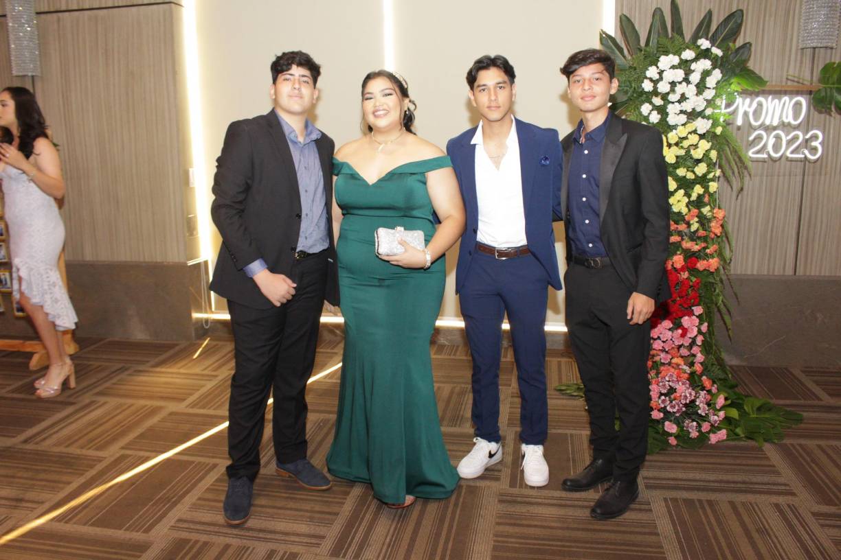 Luis Morales, Valerie Pinto, Roque Turcios y Emerson Turcios