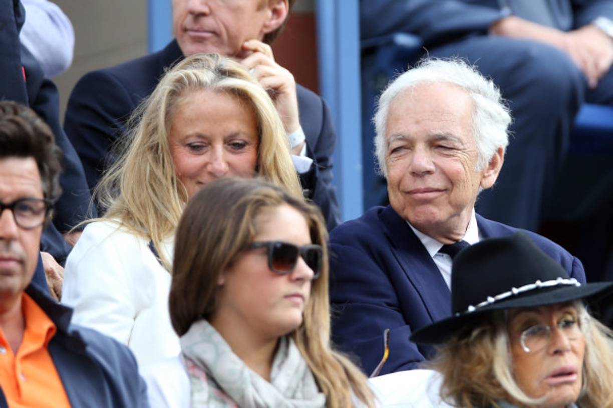 El diseñador Ralph Lauren disfrutó del encuentro Nadal-Djokovic.