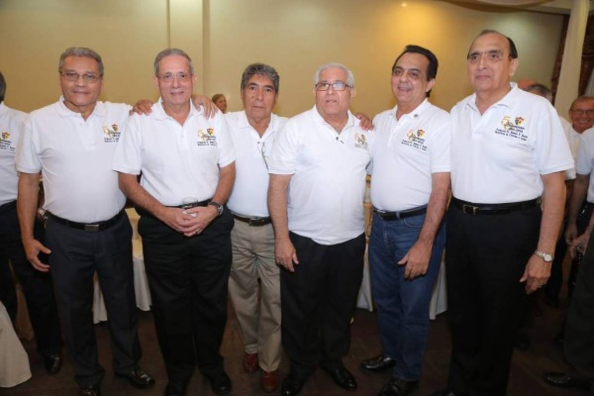 Manuel Murillo, Antonio Guillén, Rigoberto Rodes, Josémaría Kury, Luis Maloff y Fardi Handal.