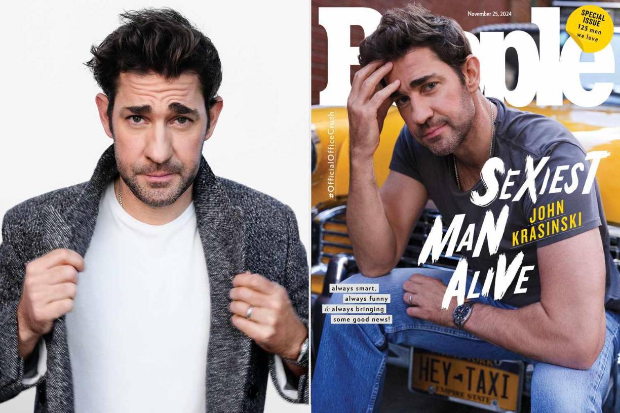 Según la publicación estadounidense, Krasinki no estaba muy seguro de qué pensar cuando se enteró de que lo iban a coronar como el hombre vivo más sexi de 2024.