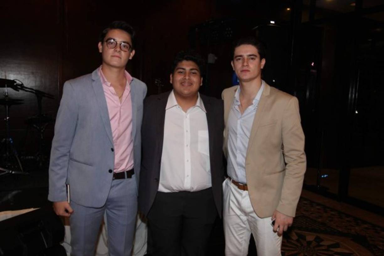 Juan Pablo Egas, Óscar Vicente Carrión y Andrés Egas.