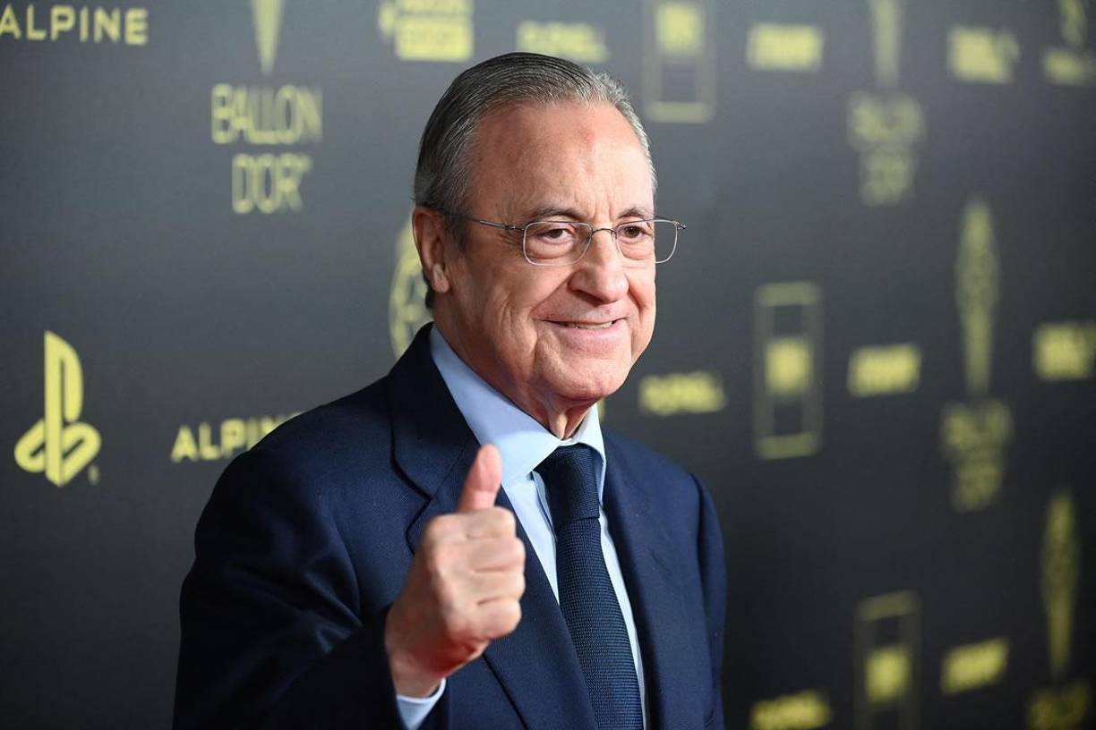 Florentino Pérez también asistió a la Gala del Balón de Oro.