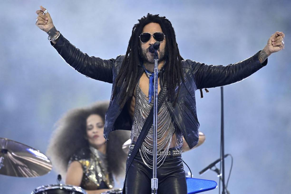 El cantante estadounidense Lenny Kravitz fue el encargado del show musical previo al inicio de la final de la Champions League.
