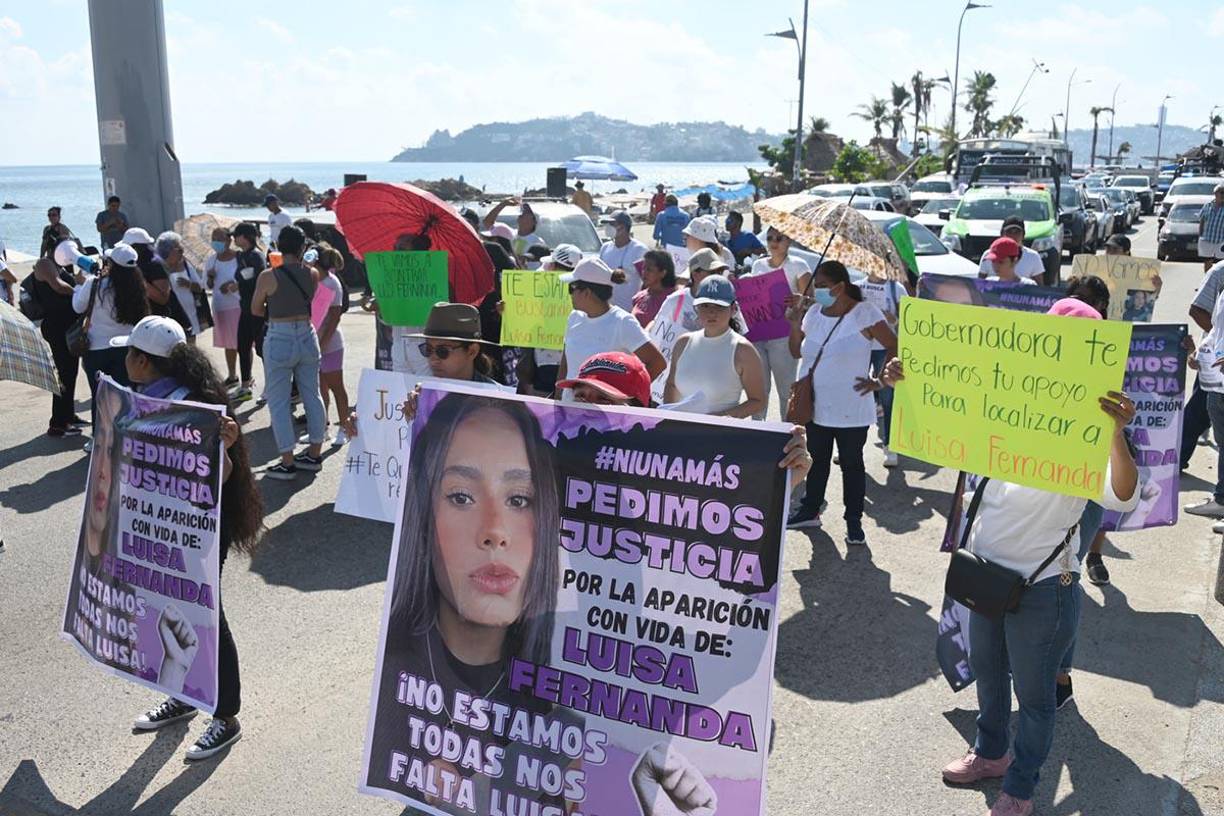  Desde la desaparición de Luisa, se realizaron tres manifestaciones para exigir su aparición con vida.