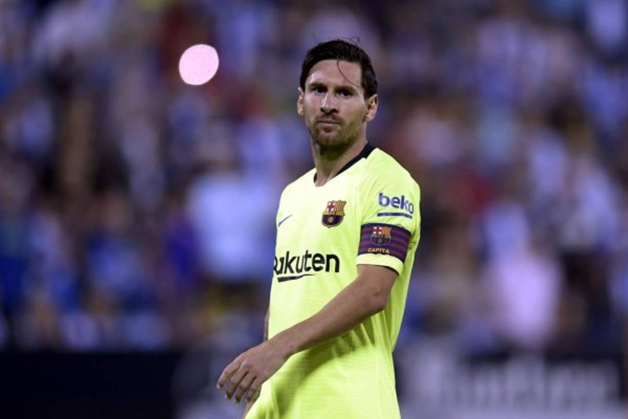 La cara de Messi lo decía todo en el partido.