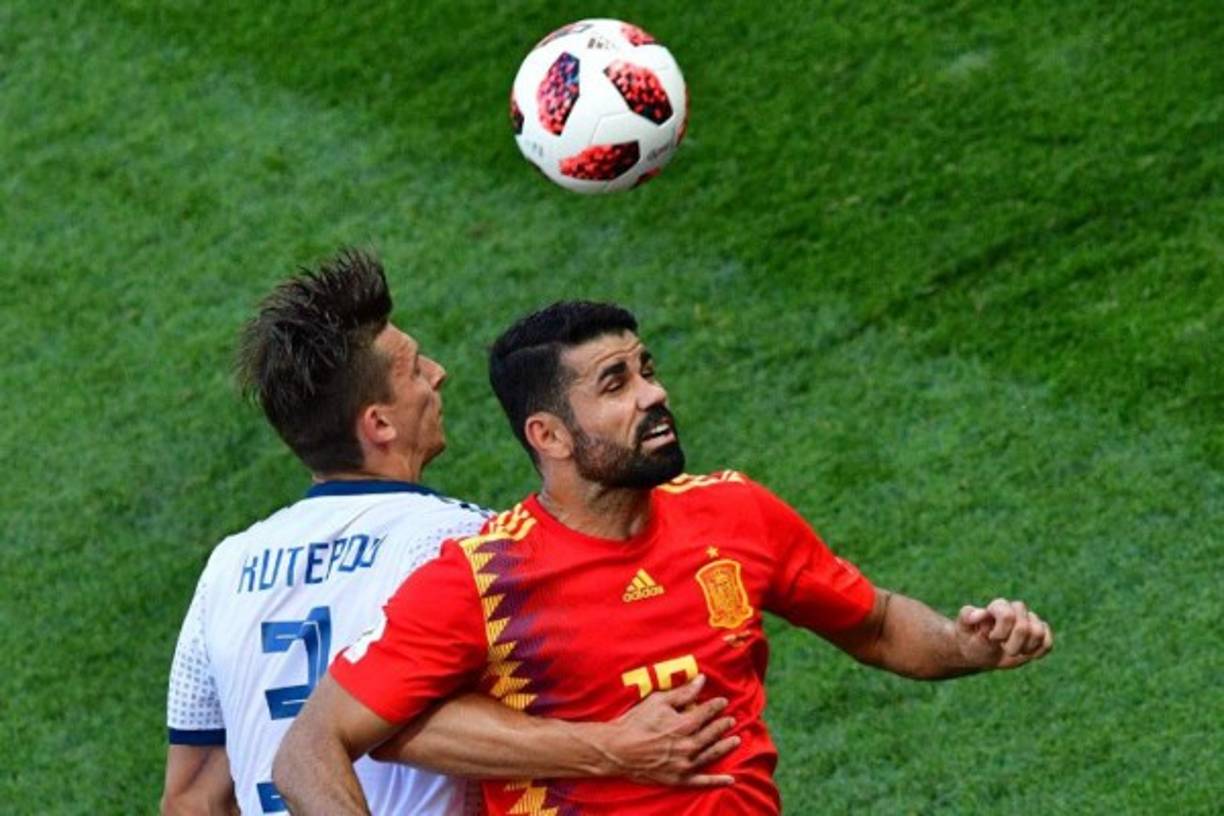 El hispanobrasileño Diego Costa se fue con tres anotaciones de la Copa del Mundo. Foto AFP