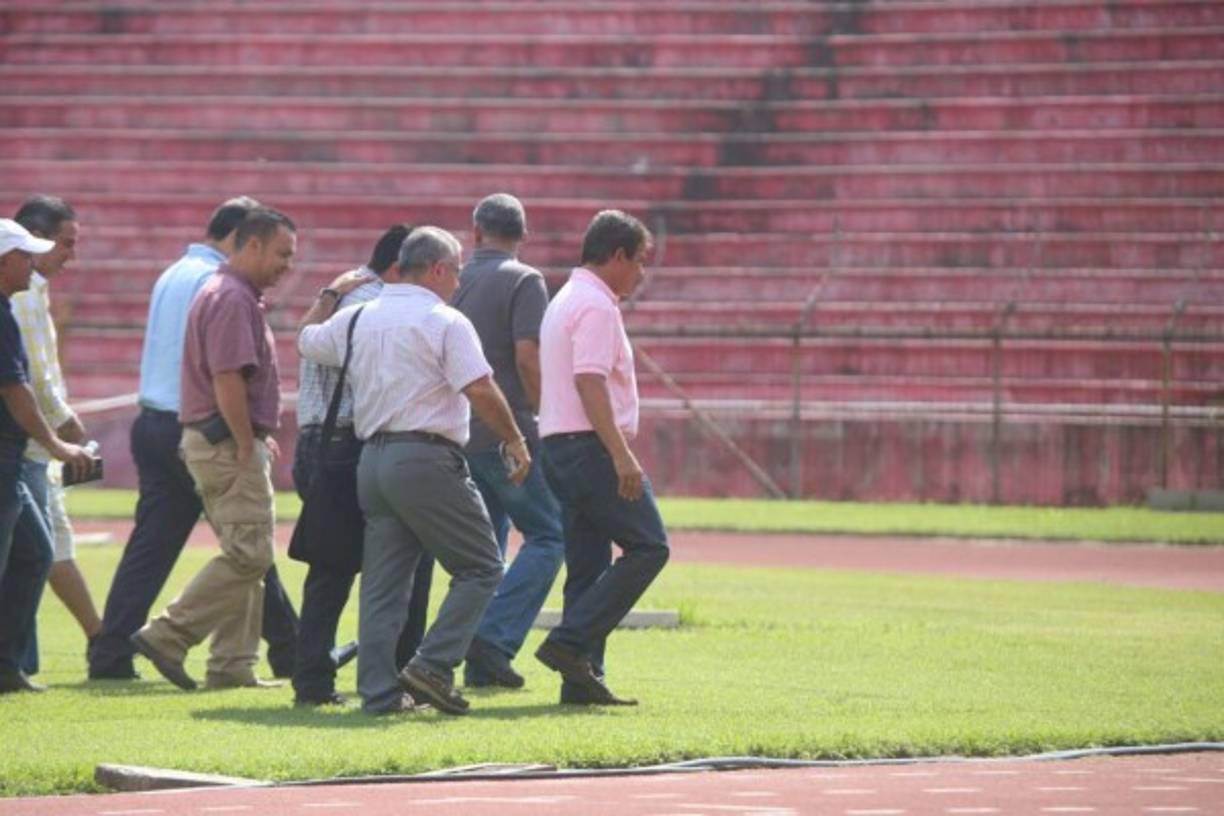 La cancha del Estadio Olímpico fue el principal punto de revisión de Jorge Luis Pinto.