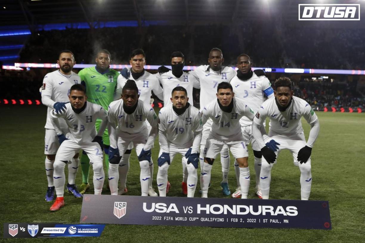 El 11 titular de la Selección de Honduras para enfrentar a Estados Unidos.