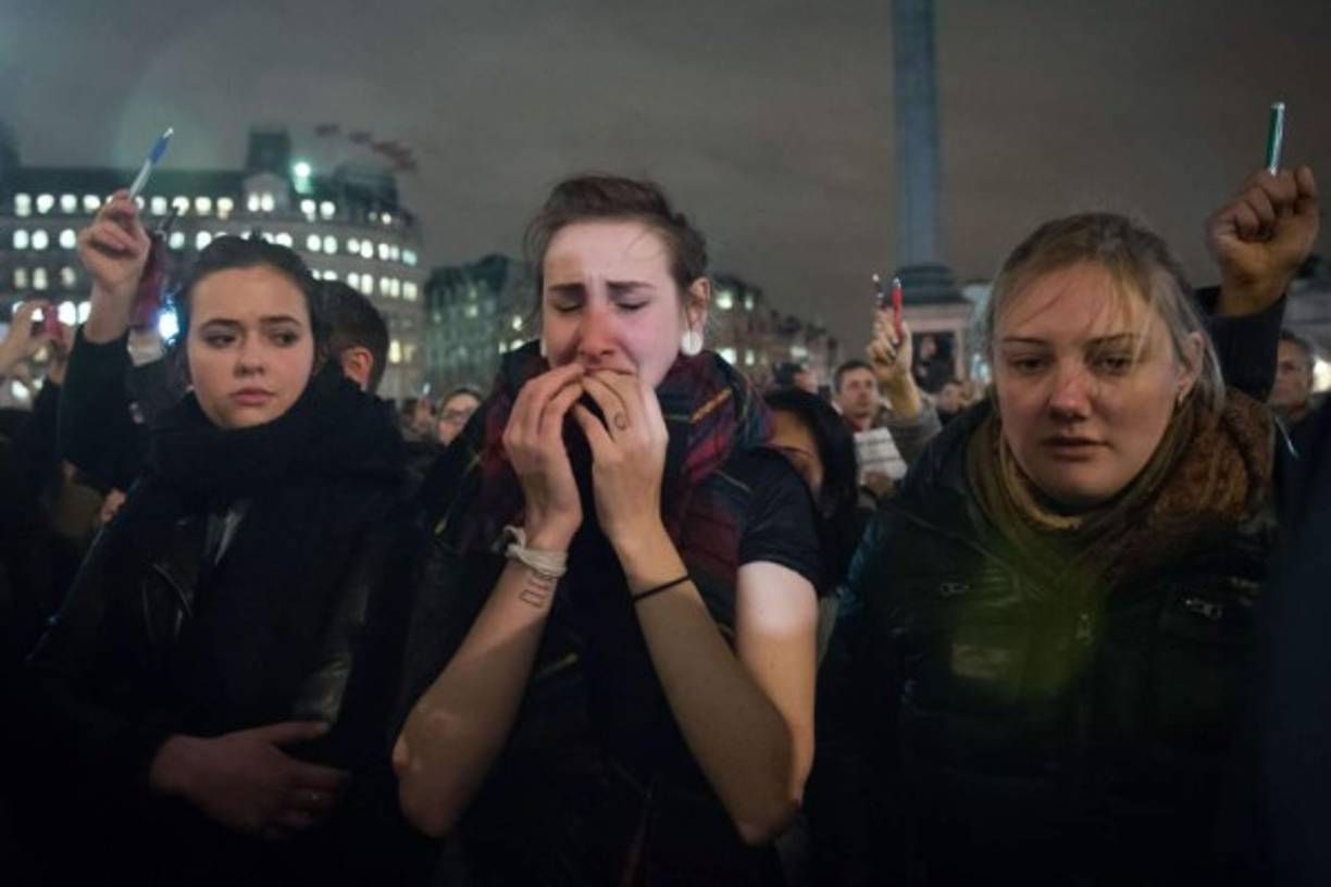 En París, 35.000 personas acudieron a la céntrica plaza de la República, no lejos de la sede de Charlie Hebdo.<br/><br/>