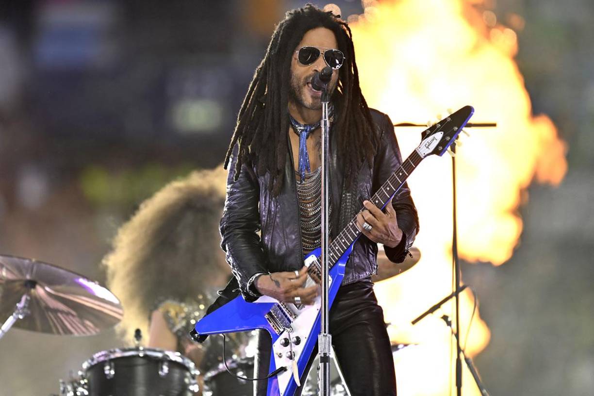 El cantante estadounidense Lenny Kravitz fue el encargado del show musical previo al inicio de la final de la Champions League.