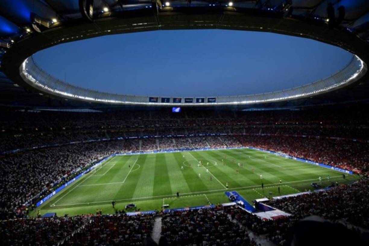 El estadio Wanda Metropolitano, casa del Atlético de Madrid, lució hermoso para la final de la Champions League.