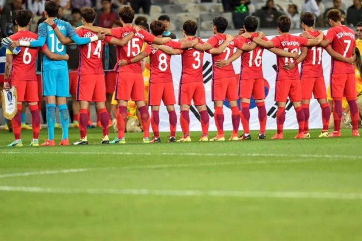 Muchos de los jugadores coreanos superaban el 1:80 de estatura.