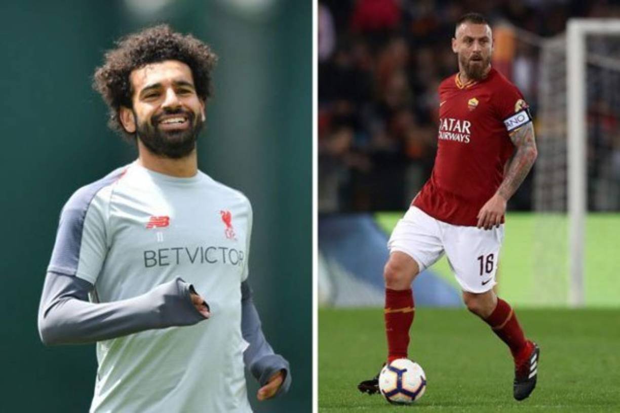 Mohamed Salah: El delantero egipcio le ha pedido al Liverpool el fichaje de Daniele De Rossi, centrocampista italiano que decidió irse de la Roma. 'Sería hermoso volver a jugar con él', dijo el atacante al recordar que fue compañero del volante en el cuadro romano.