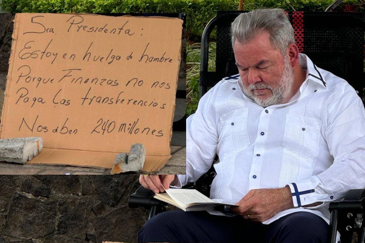 El alcalde de San Pedro Sula, Roberto Contreras, se declaró este lunes en huelga de hambre en el parque central de la ciudad.