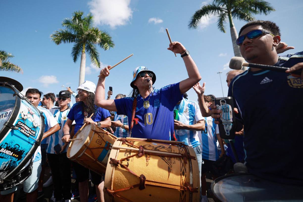 Ambientazo previo a la gran final de la Copa América.