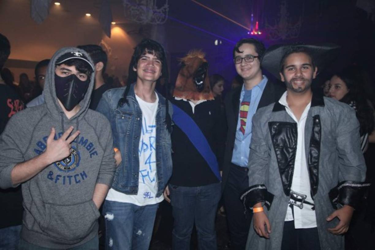 Juan Craniotis, Sergio Díaz, Allan Pineda, Sergio Bendaña y Gonzalo Carrillo.