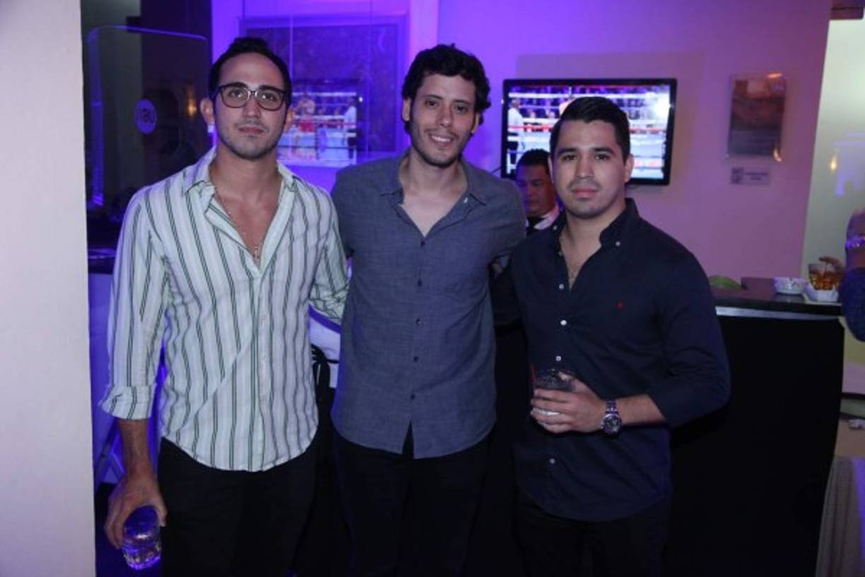 Daniel Canahuati, Roberto Álvarez y Moisés Mata.