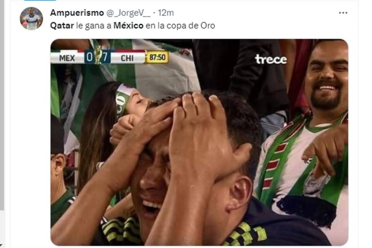 México es víctima de memes tras caer ante Qatar en la Copa Oro