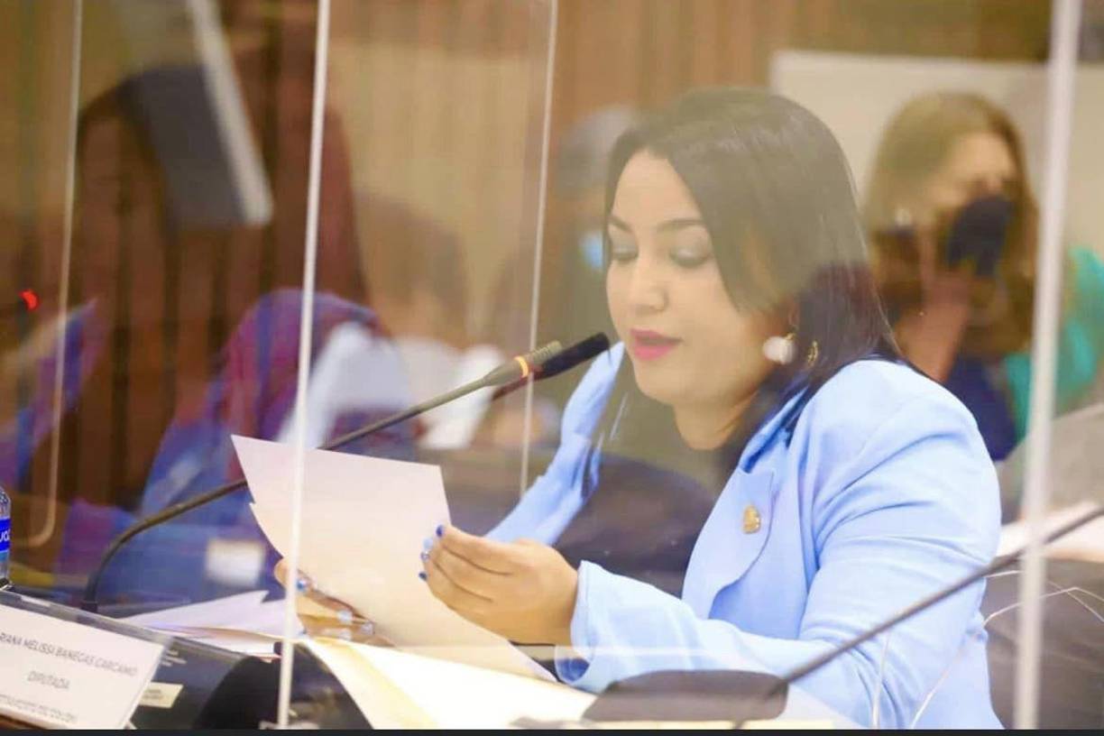 La diputada nacionalista, Ariana Banegas, del departamento de Colón, acudió solo en cuatro oportunidades a las sesiones convocadas en el periodo de referencia. 