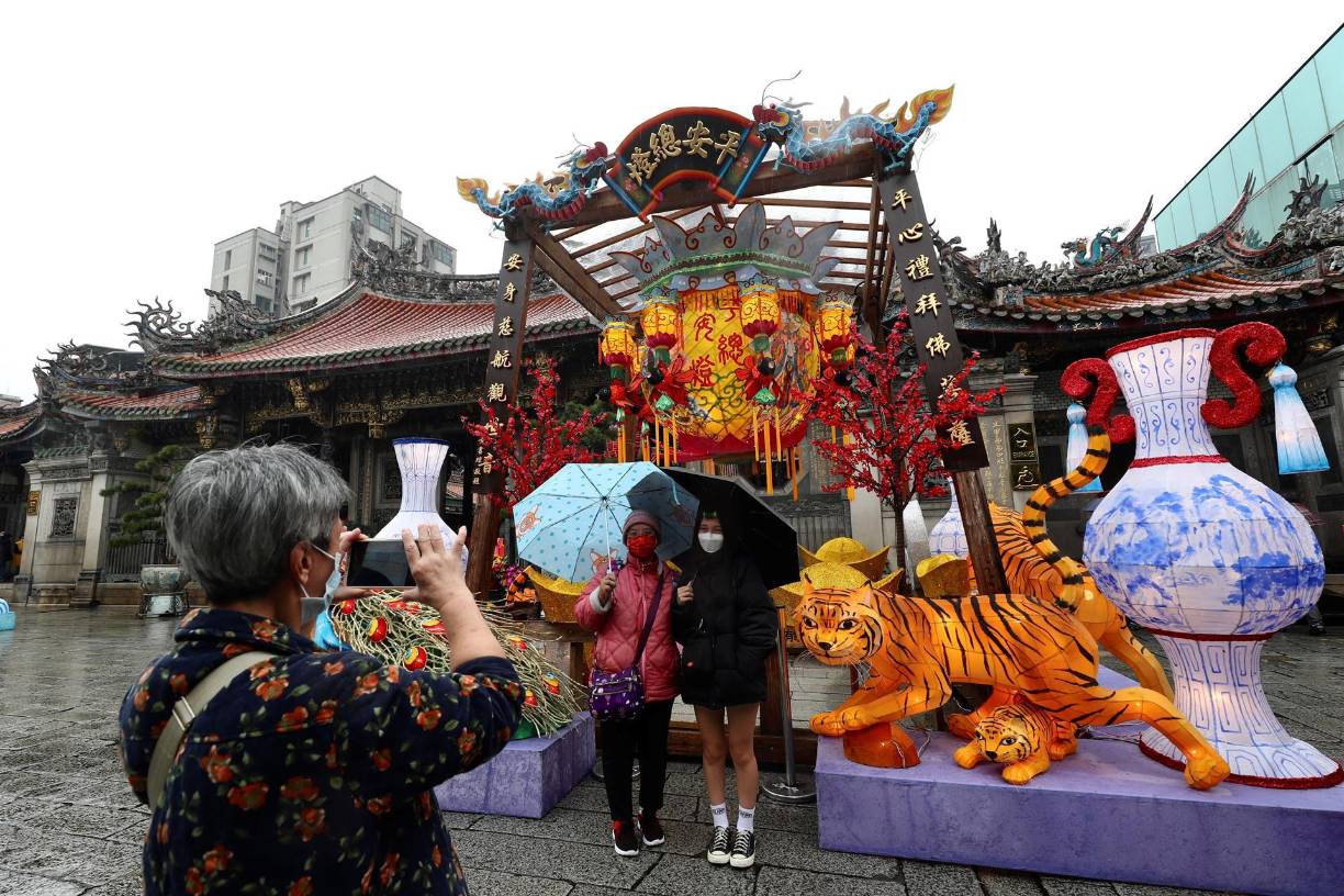 En Taiwán también dieron la bienvenida al Año del Tigre.