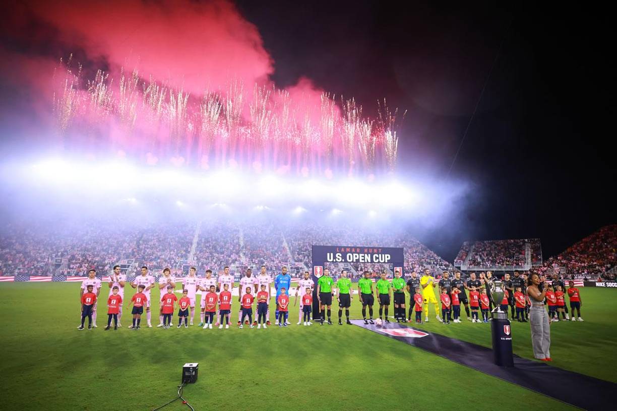 La final de la US Open Cup entre Inter Miami y Houston Dynamo se disputó en el DRV PNK Stadium.
