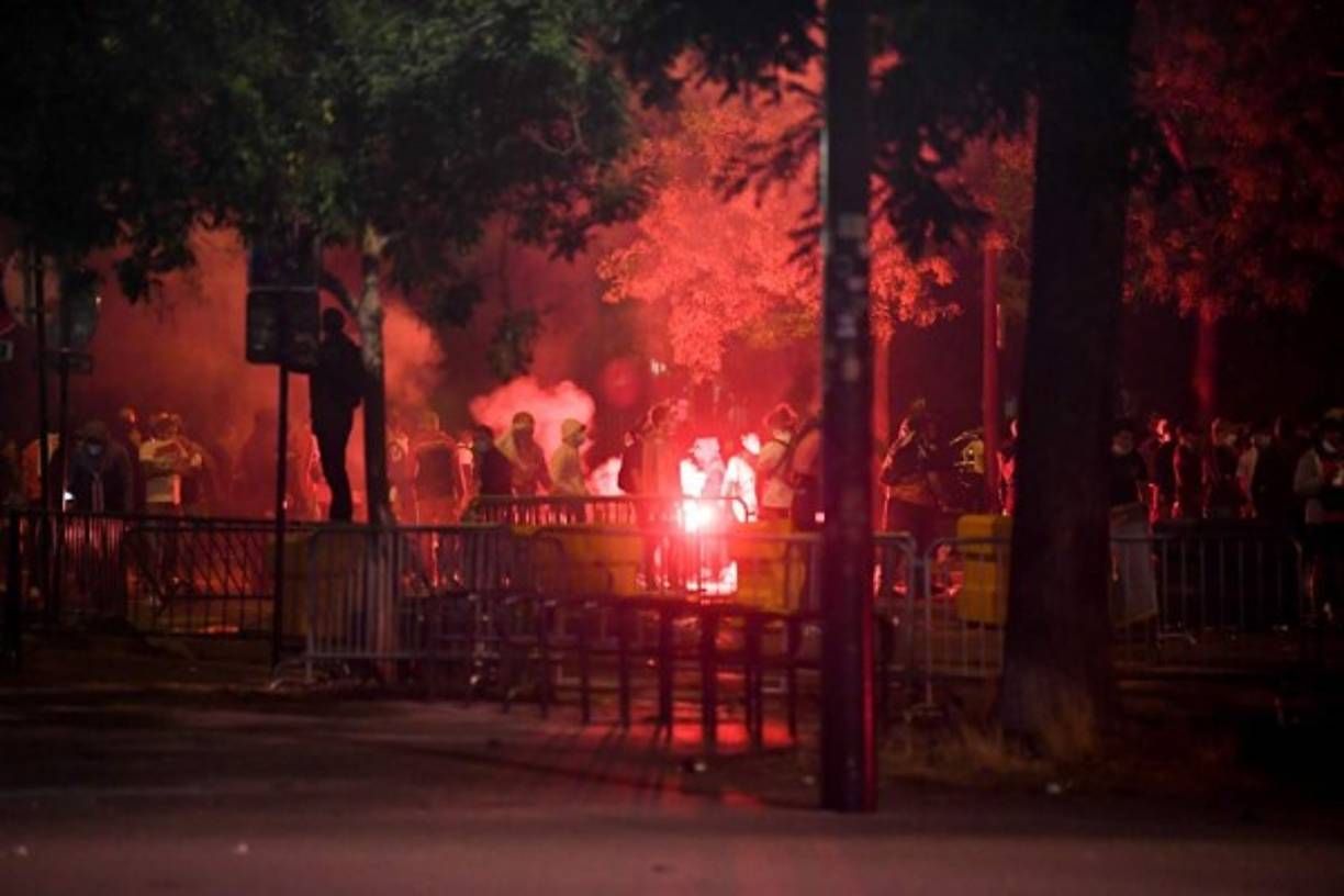 Los incidentes comenzaron luego del gol del Bayern Múnich y posteriormente tras el final del partido.