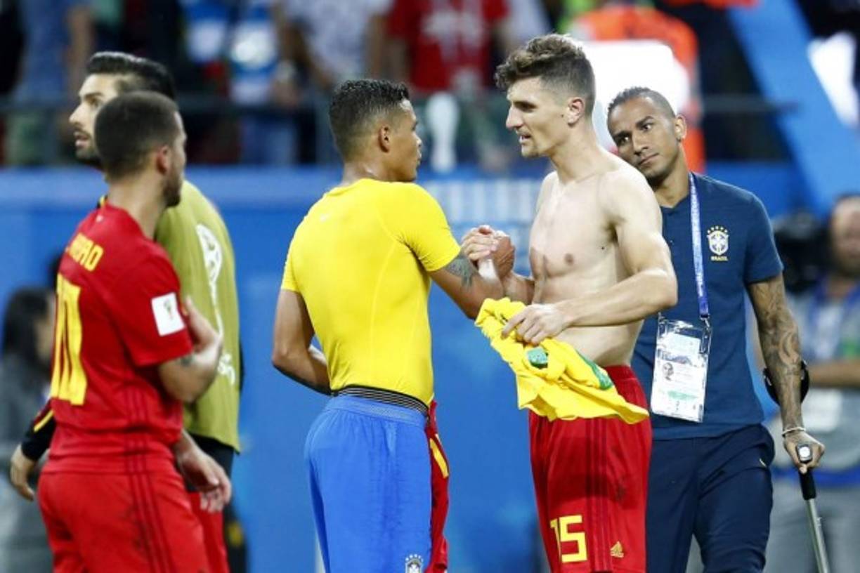 Thomas Meunier intercambió camiseta con Thiago Silva, su compañero en el PSG.