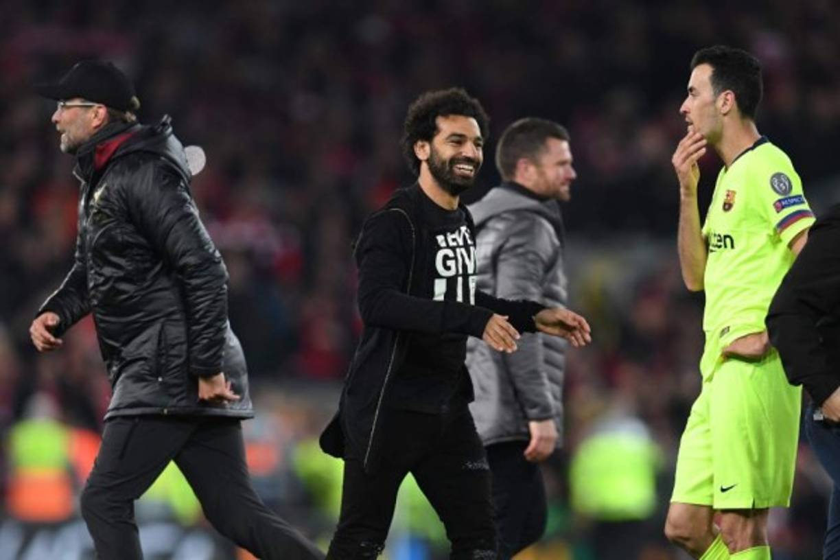 Jugadores del Liverpool festejaron a lo grande el pase a la final de Champions.