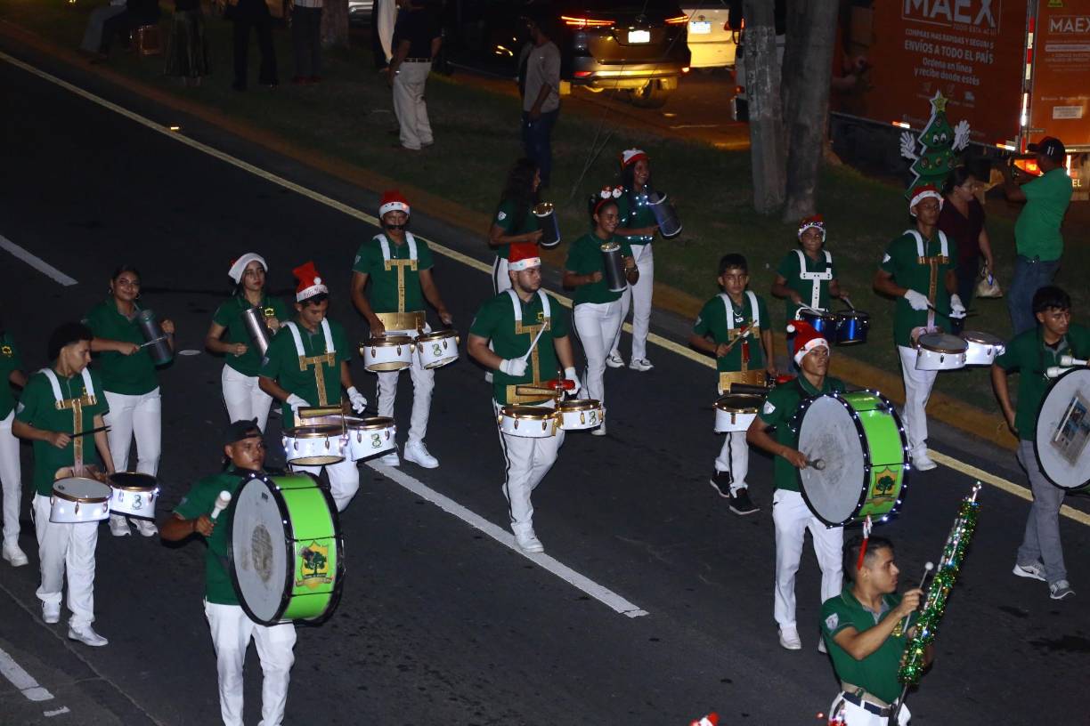 El Pagán Lozano de Choloma también desfiló en San Pedro Sula.