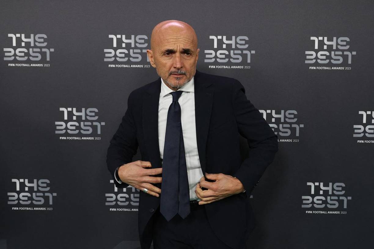 El entrenador italiano Luciano Spalletti, ex del Napoli y actual seleccionador de Italia y nominado al The Best, a su llegada a la gala de los premios The Best.