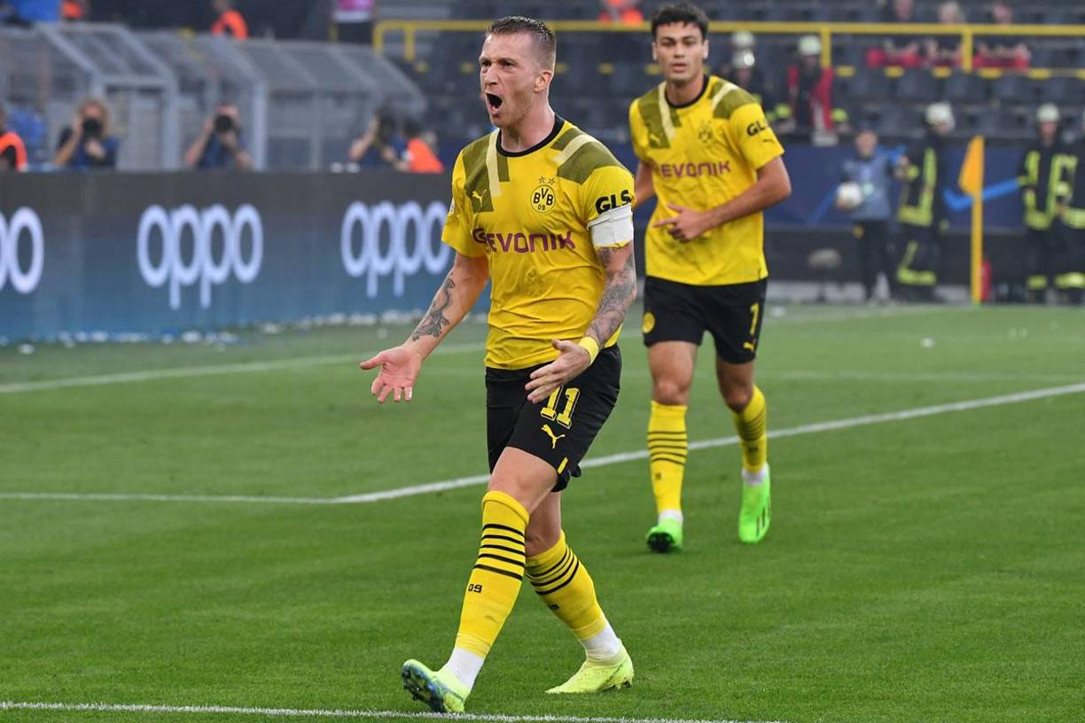 Marco Reus marcó el primer gol del Borussia Dortmund para el triunfo contra el Copenhague.