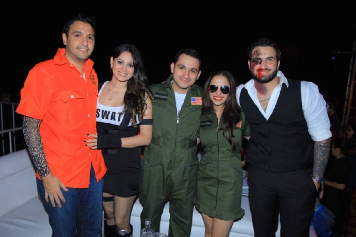 Faris Simón, Norma Moncada, José Morales, Amira y Felipe Faraj.