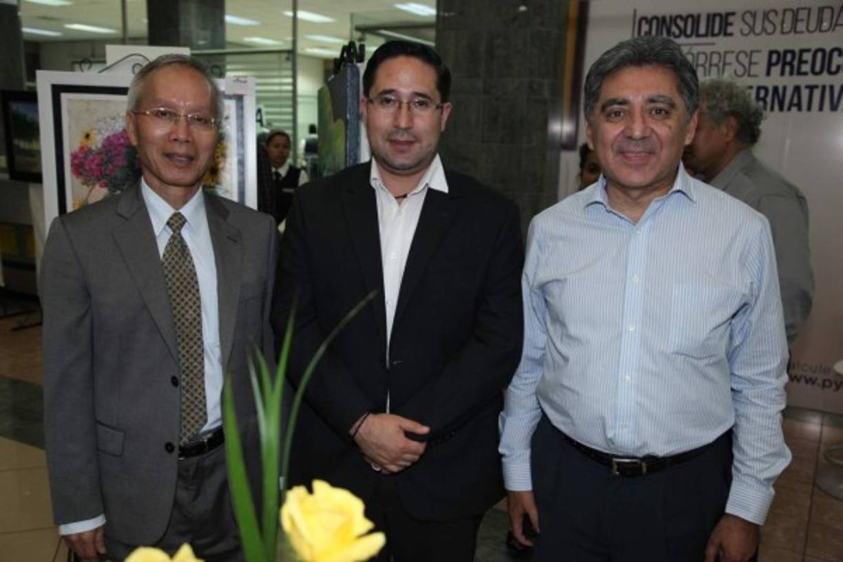 Marcos Chan, José Melo y Omar Hurtado.