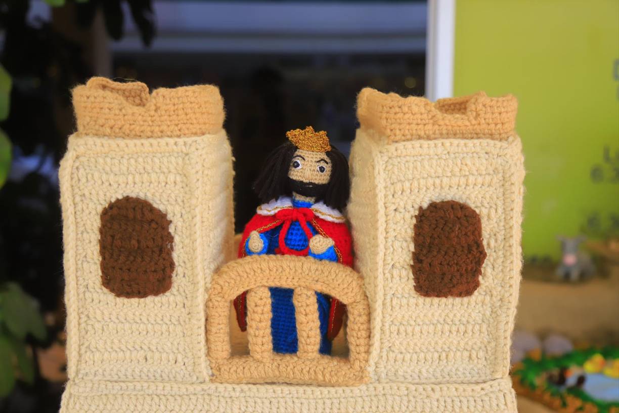 Rey Herodes con su corona, el rey de los judíos de aquel entonces.