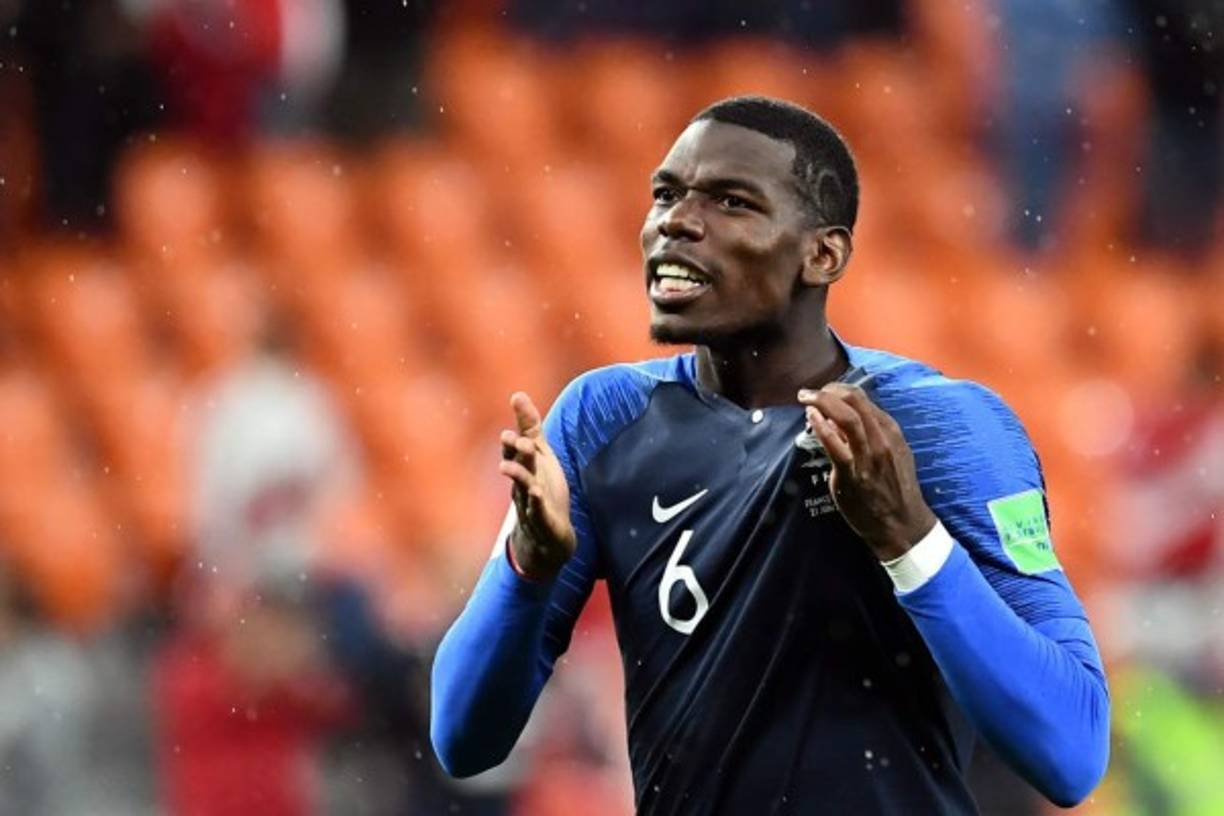 El eufórico festejo de Paul Pogba al final del partido. Foto AFP