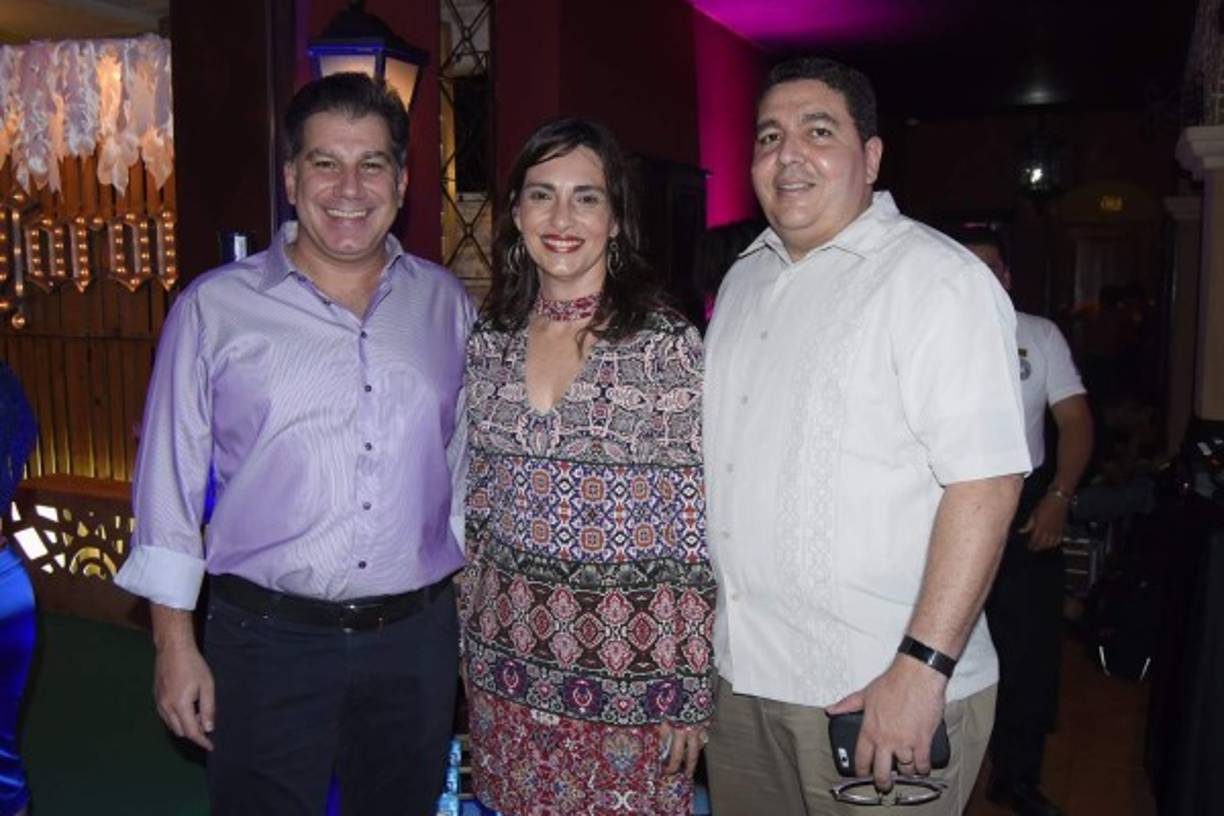 Mateo Yibrín, Lizza y Afif Handal.