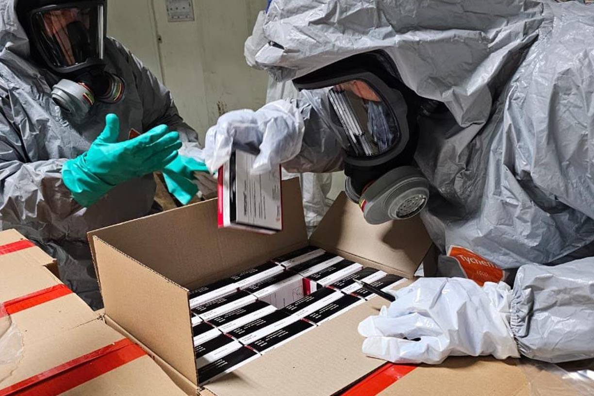 Honduras incautó este miércoles un cargamento de fentanilo en la aduana de Puerto Cortés, en la zona norte.