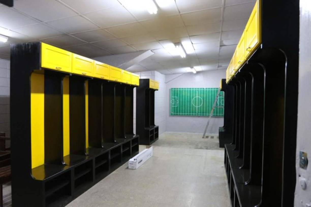 Este es el vestidor que utilizará la selección de Costa Rica en el Morazán el martes.