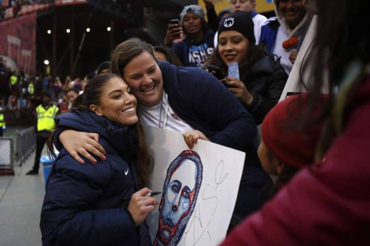 Hope Solo una de las jugadoras más queridas en Estados Unidos.