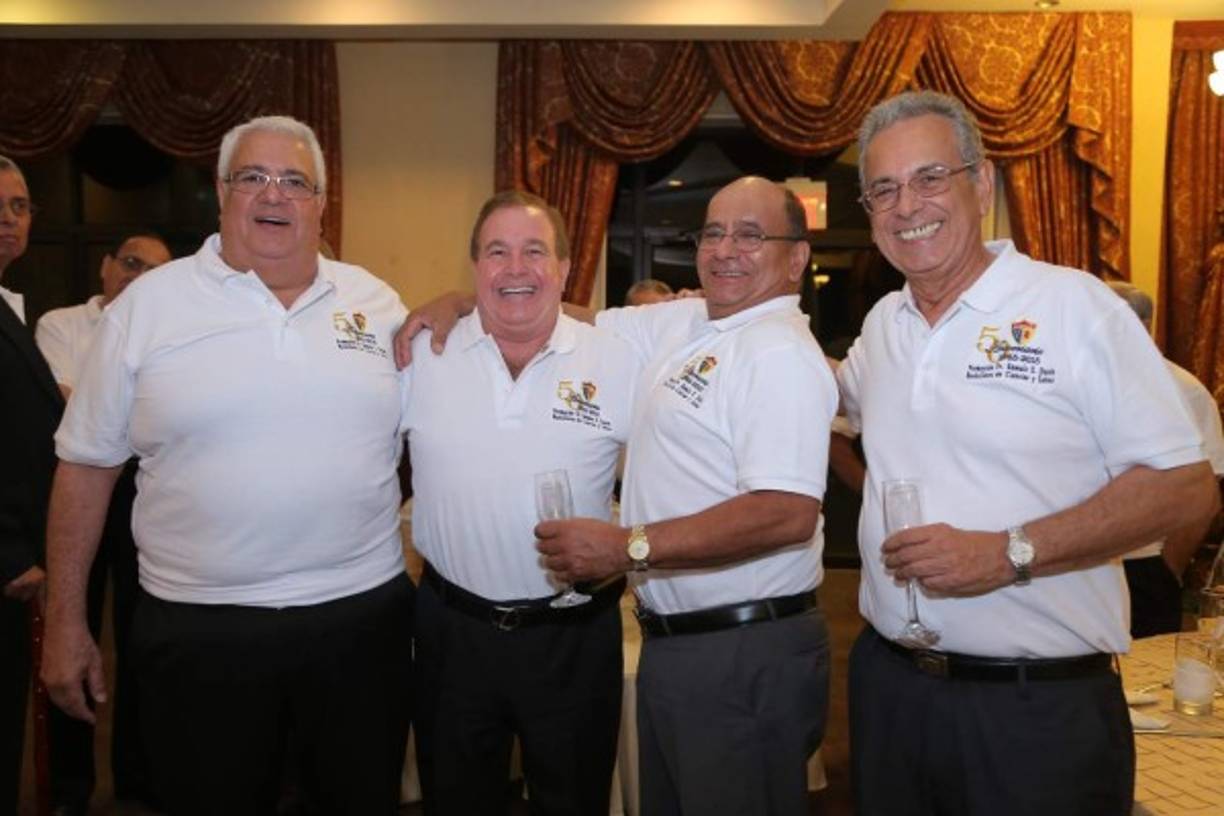 Kamal Dieck, Afif Diek, Andrés Cunningham y Jaime Güell.