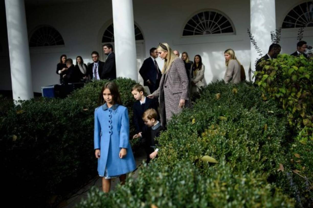 Ivanka Trump, la hija favorita del magnate, también viajó con sus tres hijos y su esposo Jared Kushner a Mar a Lago.