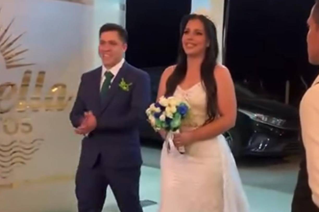 Vicky Mendoza un mes antes se había casado.