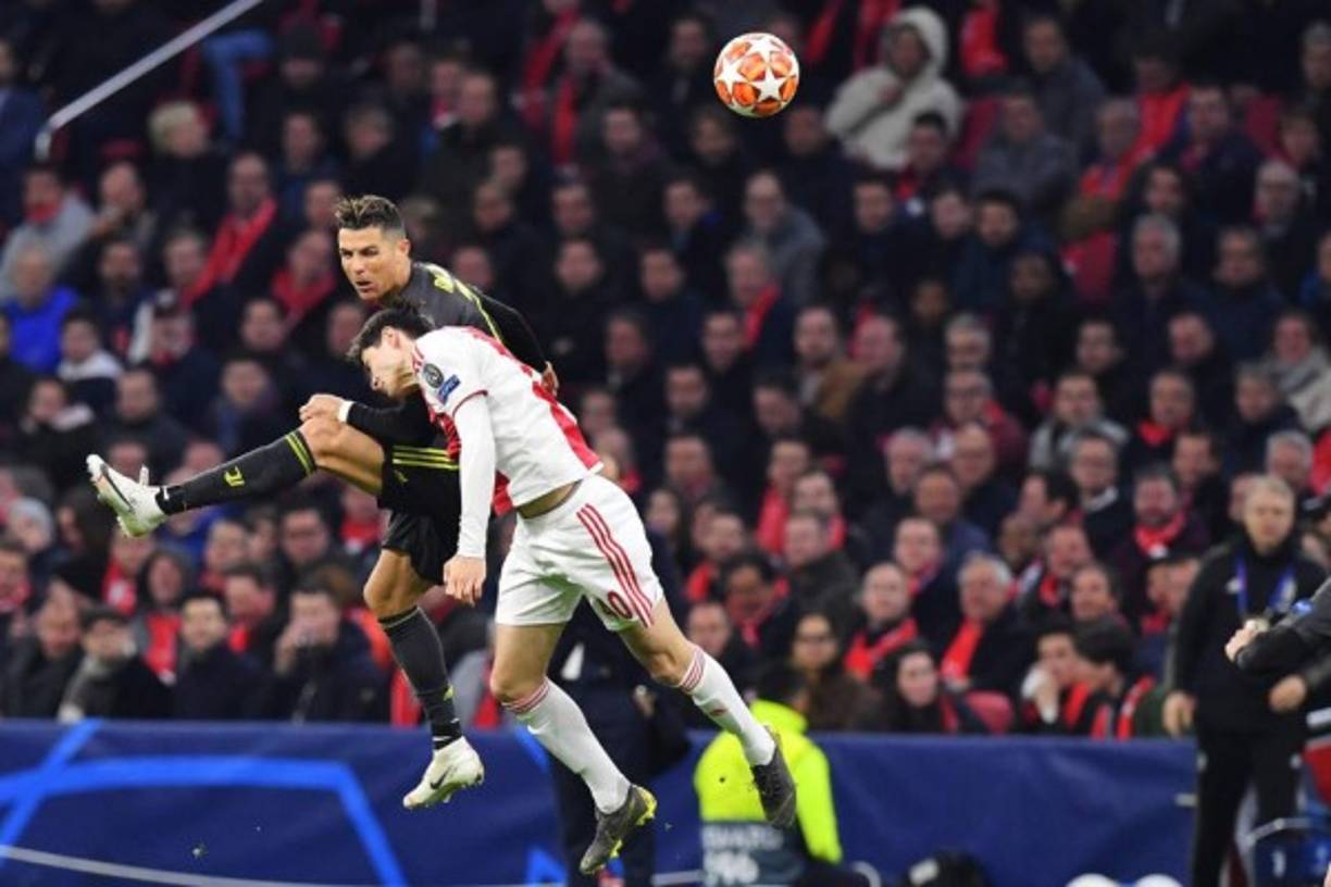 Cristiano Ronaldo fue bien marcado en la segunda parte y no le pudo hacer daño al Ajax.