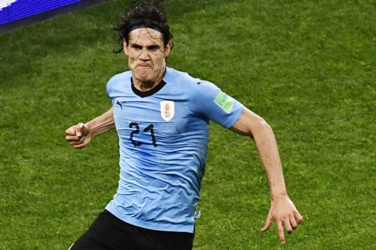 Cavani: Lideró los dos tantos con los que el conjunto charrúa consiguió superar a Portugal para acceder a los cuartos de final.